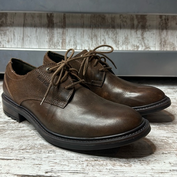 JOSEF SEIBEL MEN’S OSCAR 05-CASTAGNE Size 10/EU 43 Brown Leather Lace Up Oxfords - Picture 3 of 11